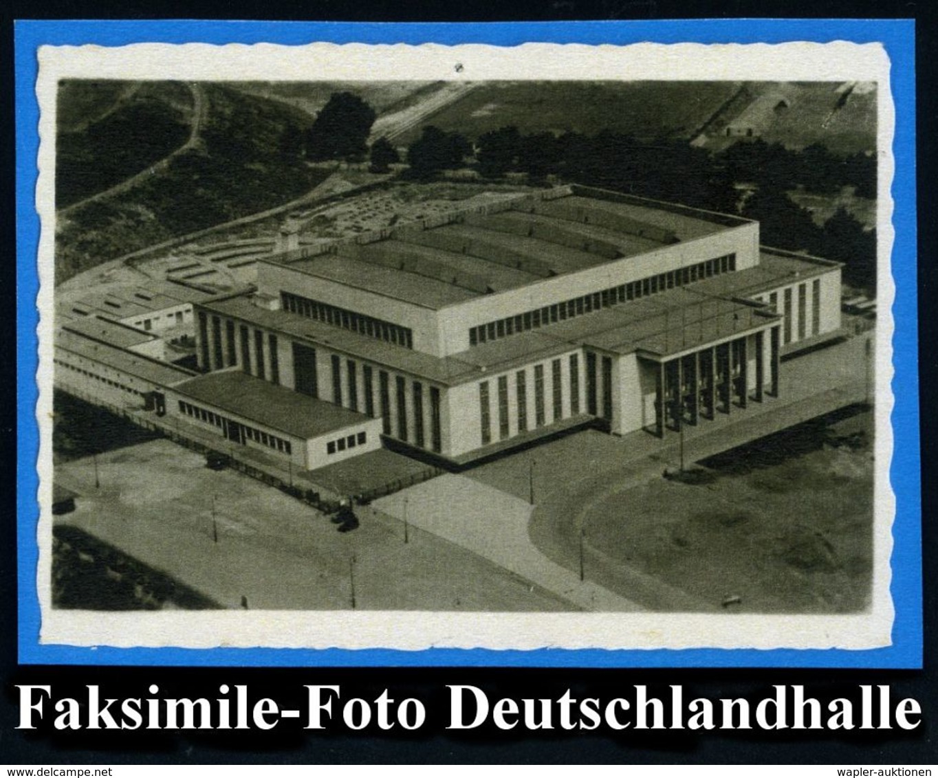 BERLIN DEUTSCHLANDHALLE/ A/ XI.Olympiade 1936 (6.8.) SSt (Olympia-Glocke) = Hauspostamt Deutschlandhalle (Austragungsort - Ete 1936: Berlin