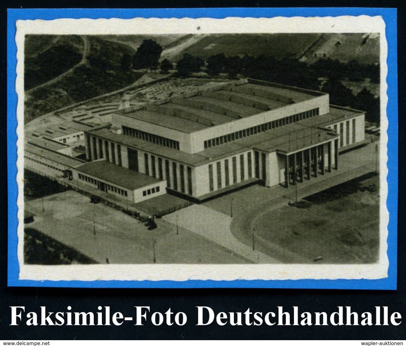 BERLIN DEUTSCHLANDHALLE/ A/ XI.Olympiade 1936 (16.8.) SSt = Hauspostamt Deutschlandhalle (Messegelände) Auf Olympia-Zus. - Ete 1936: Berlin