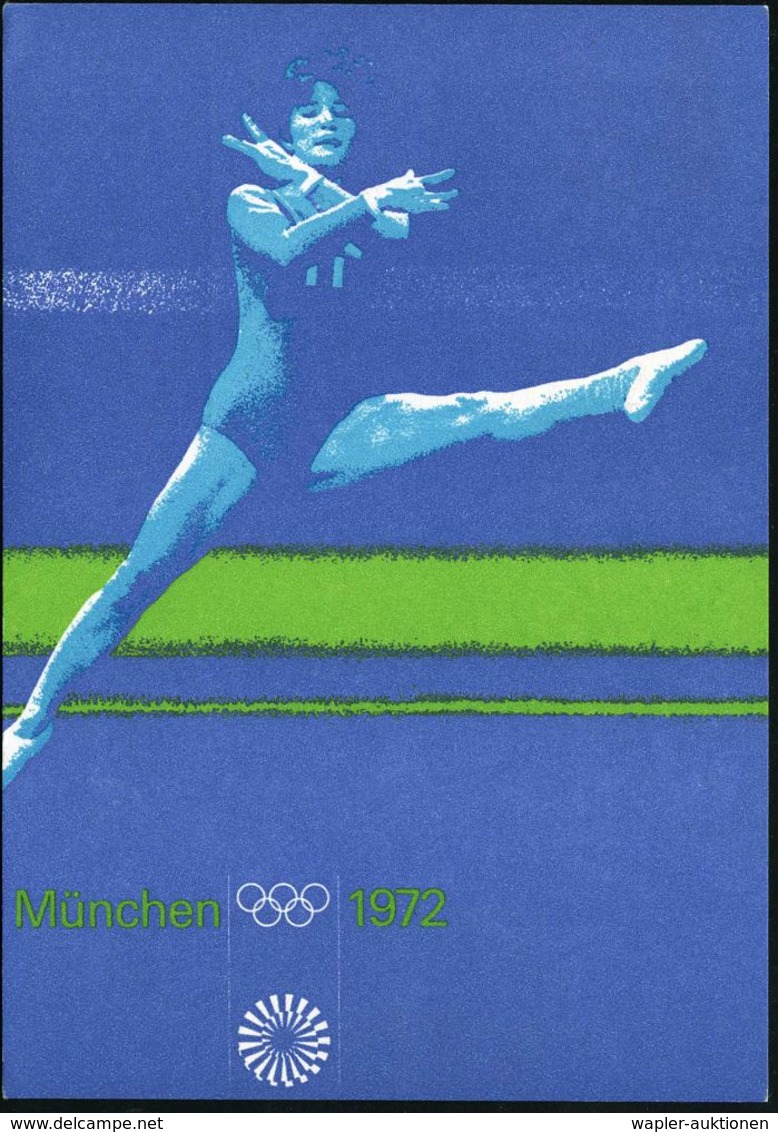 6507 INGELHEIM AM RHEIN 1/ 125 J.TURNGEMEINDE IM OLYMPIAJAHR 1972 (11.6.) SSt = 3 Turner (u. Wappen) 2x Auf PP 25 Pf. He - Ete 1972: Munich