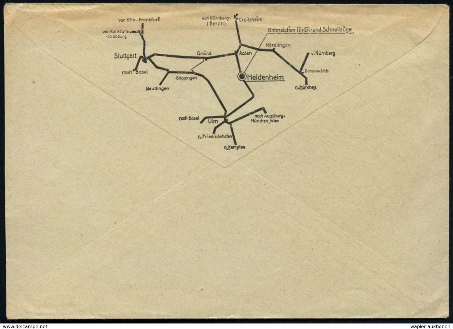 HEIDENHEIM/ (BRENZ)/ VOITH/ Erzeugnisse/ Haben/ Weltrug.. 1936 (13.2.) AFS (Logo = Meereswelle) Klar Auf Motivgl. Firmen - Maritime