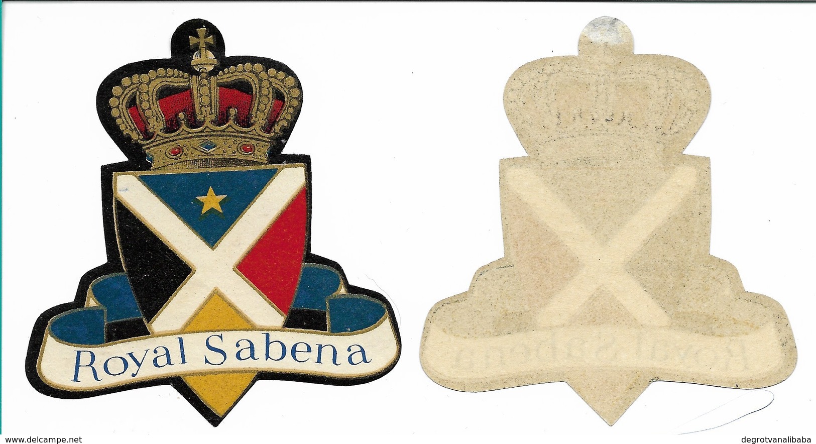 SABENA - Bagage Etiket: Royal Sabena - Aufklebschilder Und Gepäckbeschriftung