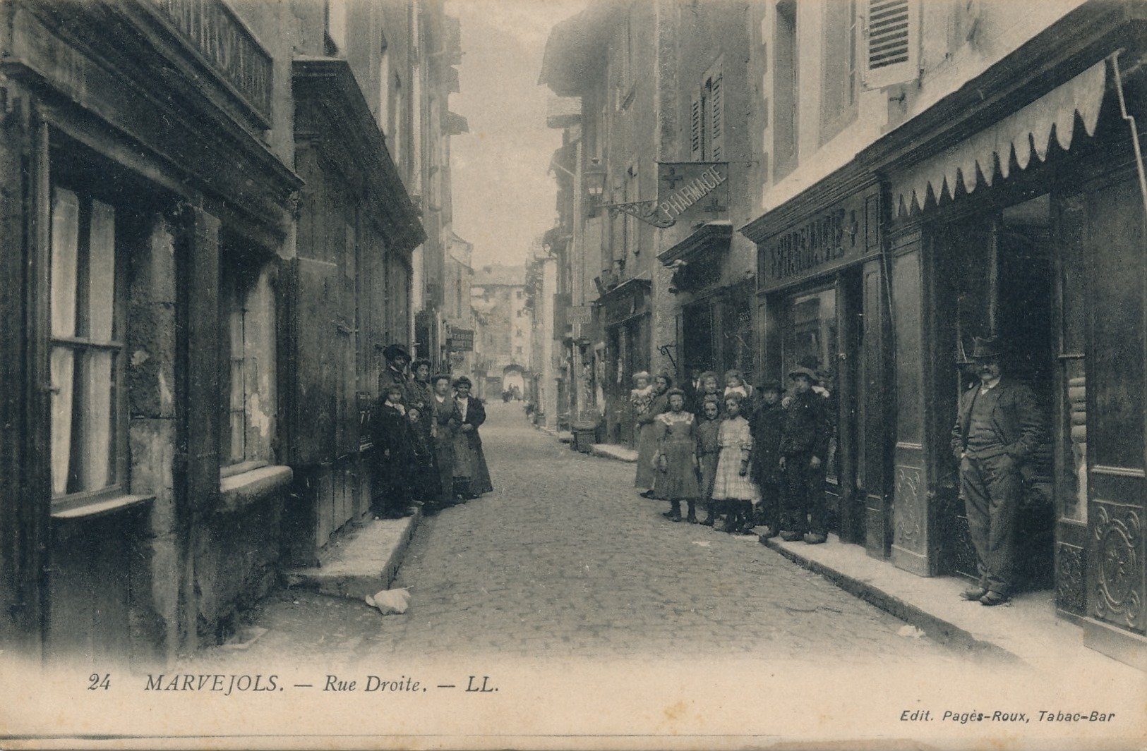 H183 - 48 - MARVEJOLS - Lozère - Rue Droite - Marvejols