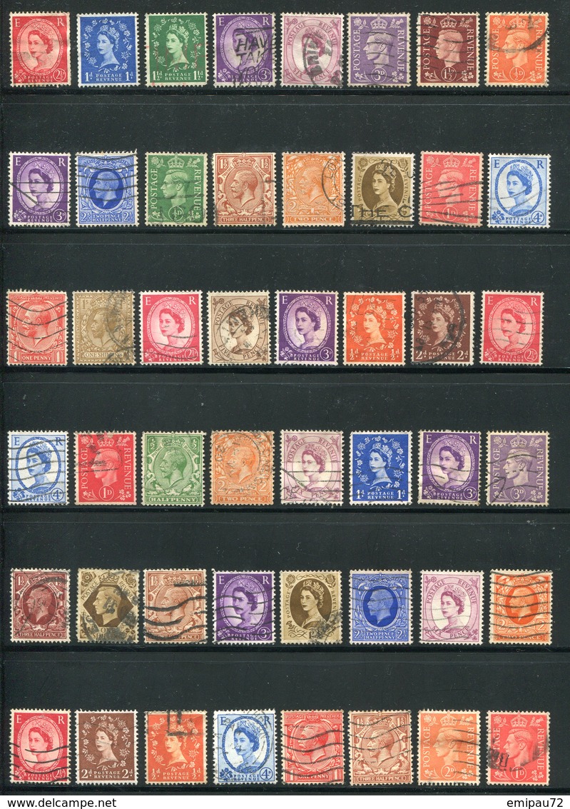 GRANDE BRETAGNE- Lot De Timbres Oblitérés - Collections