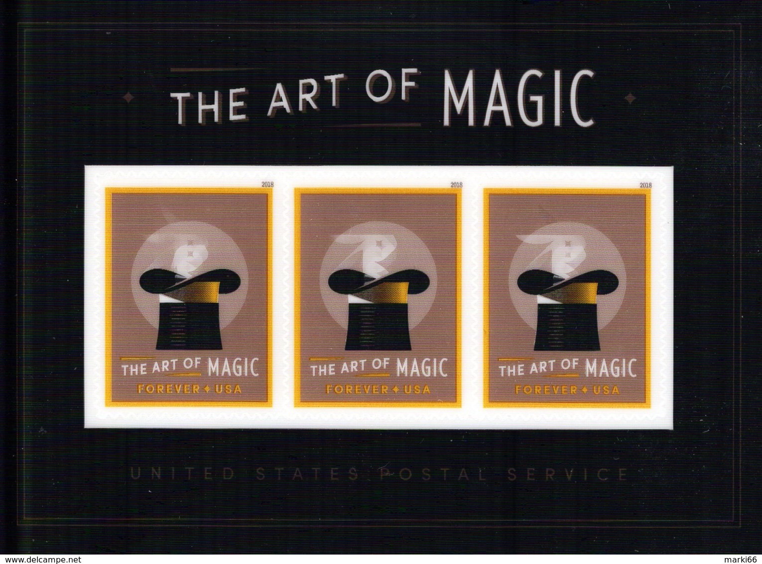 USA - 2018 - The Art Of Magic - Mint Self-adhesive Souvenir Sheet With Lenticular Effect - Neufs