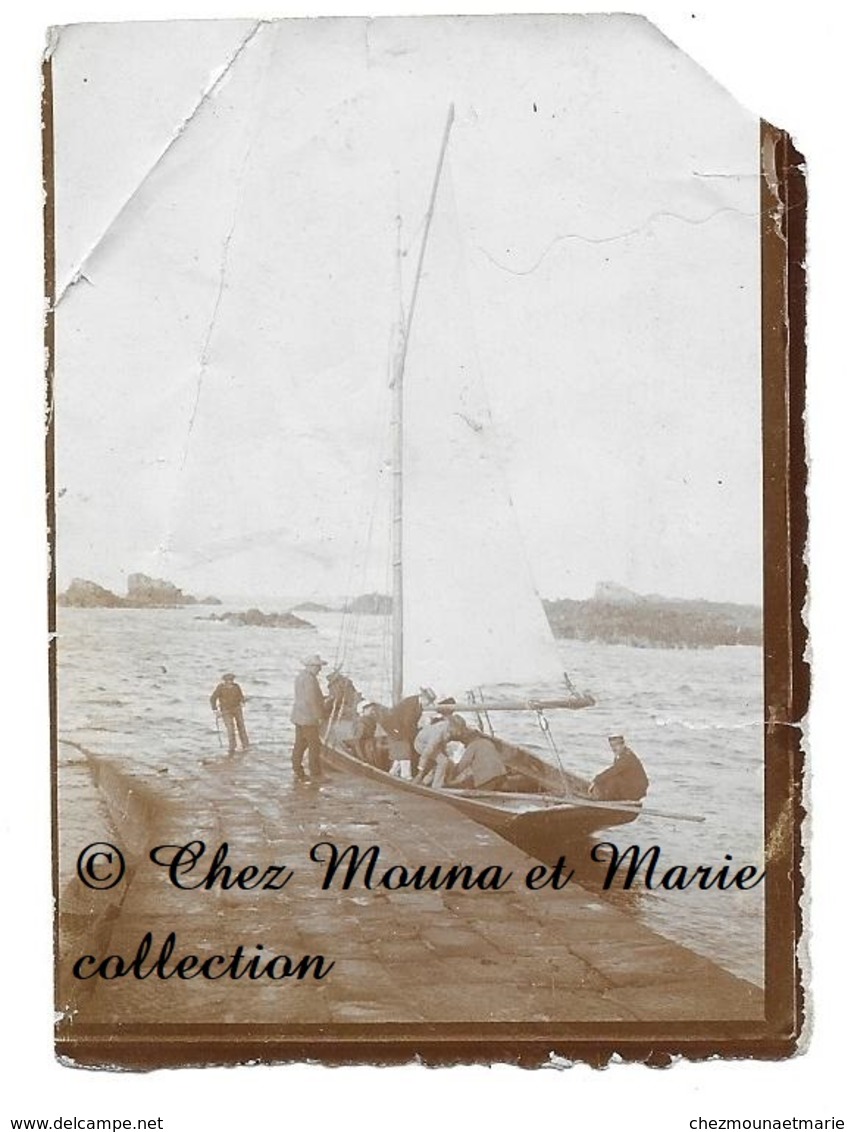 ILE DE BREHAT - BATEAU PASSEUR - COTES D ARMOR - PHOTO 9 X 6.5 CM - Métiers