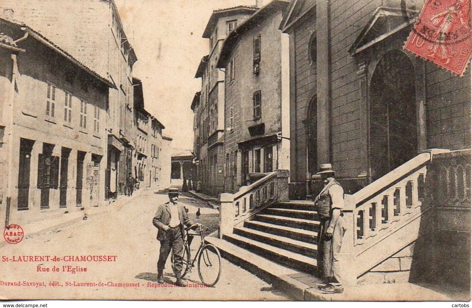 69 SAINT-LAURENT-de-CHAMOUSSET  Rue De L'Eglise - Saint-Laurent-de-Chamousset