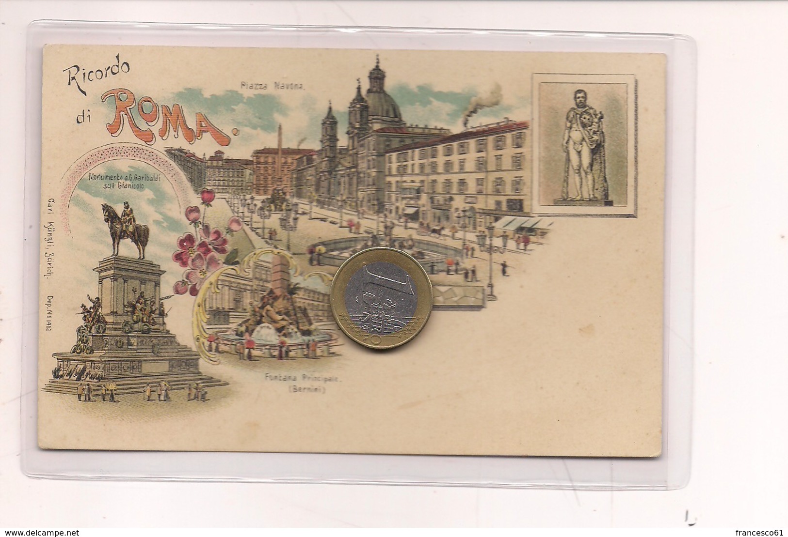 2694) Lazio ROMA Gruss LITHO Non Viaggiata Fine '800 - Saluti Da.../ Gruss Aus...