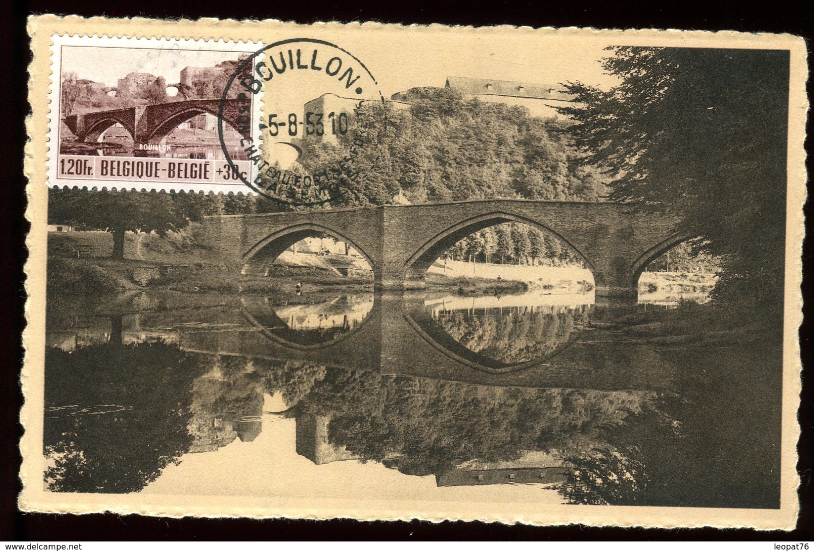Belgique - Carte Maximum 1953 - Bouillon , Le Pont Et Le Château - N15 - 1951-1960