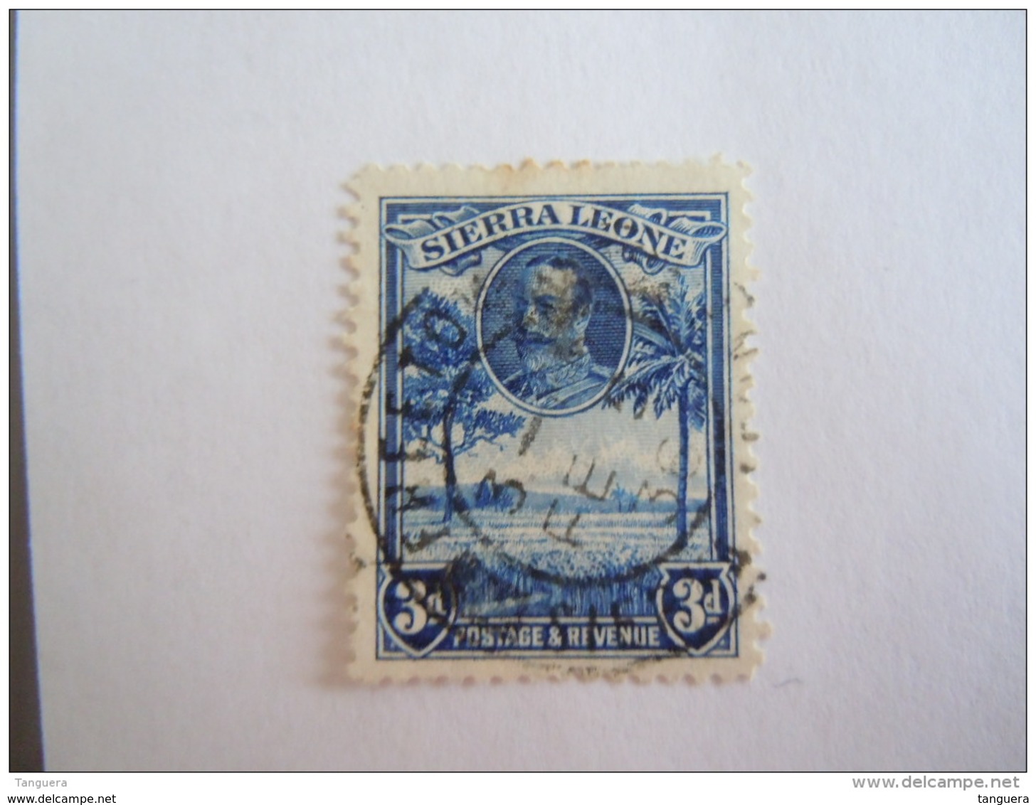 Sierra Leone 1932 George V Et Paysages Yv 129 O - Sierra Leone (...-1960)