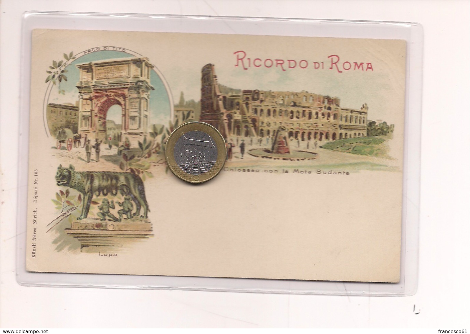 2697) Lazio ROMA Gruss LITHO Non Viaggiata Fine '800 - Gruss Aus.../ Grüsse Aus...