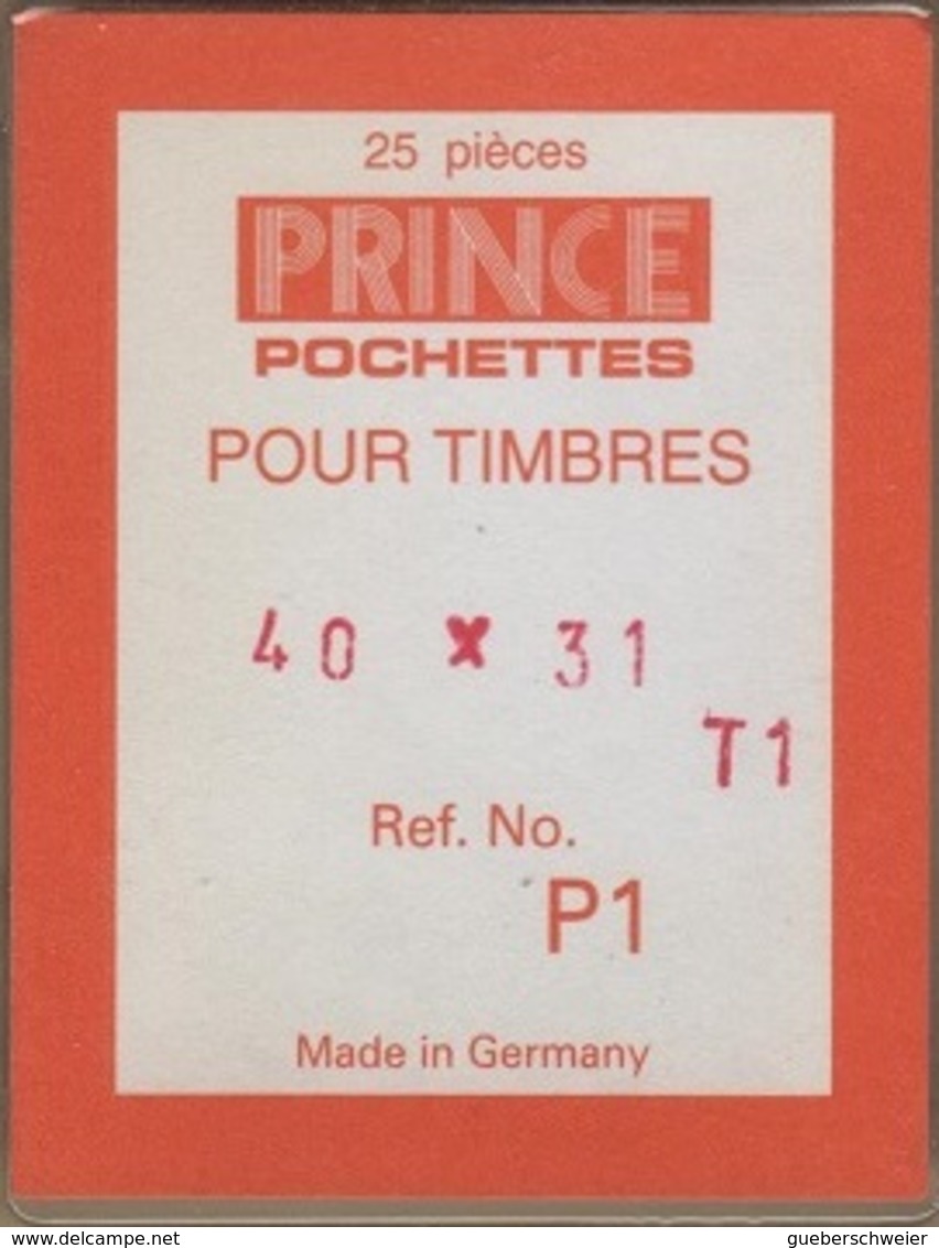 Paquet De 25 Pochettes Transparentes Prince Simple Soudure Format 40 X 31  à  - 50% - Bandes Cristal