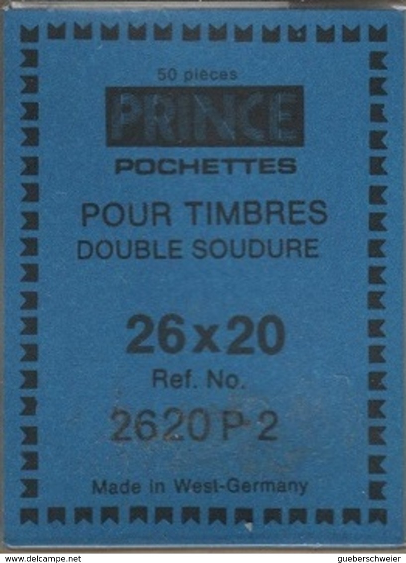 Paquet De 25 Pochettes Transparentes Prince Double Soudure Format 26 X 20  à  - 50% - Mounts