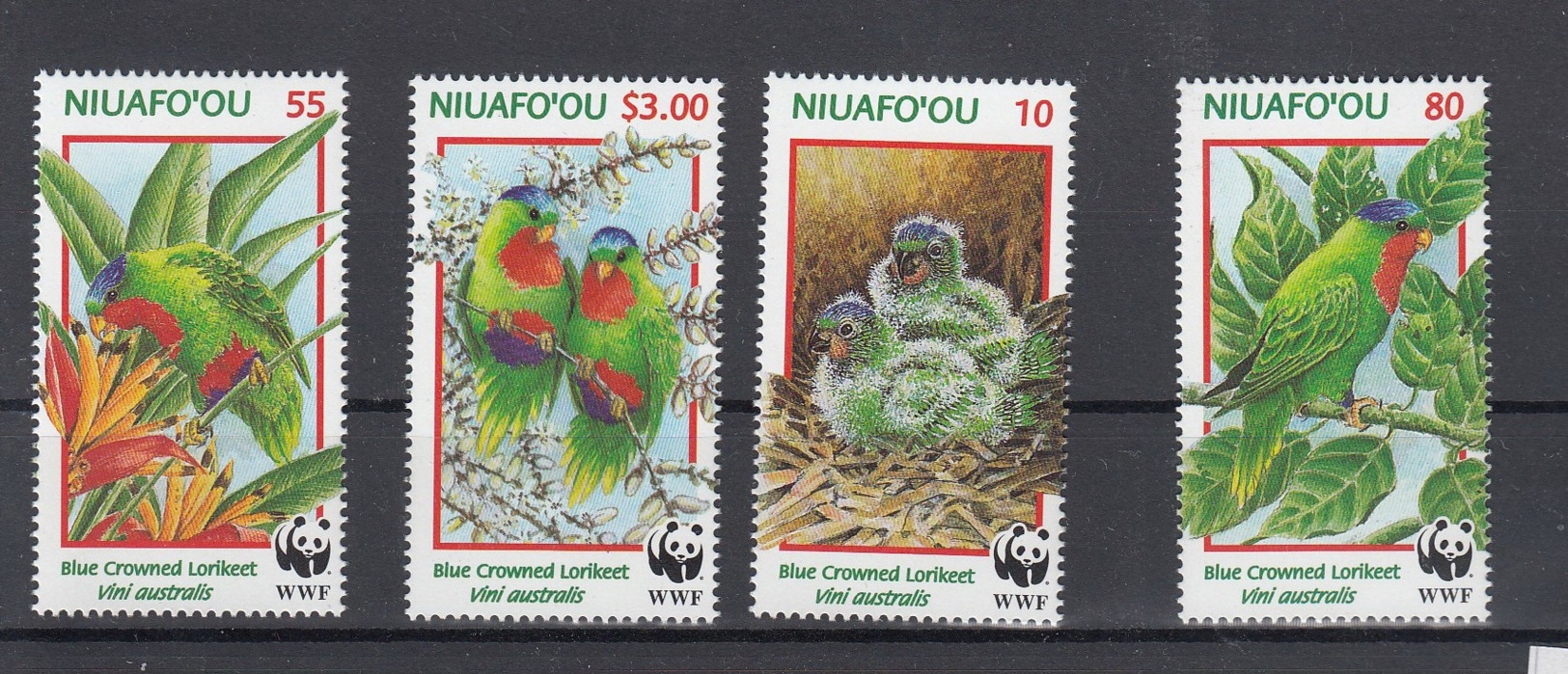 Niuafo Ou (BBK) Michel Cat.No. Mnh/** 326/329 Birds - Tonga (1970-...)