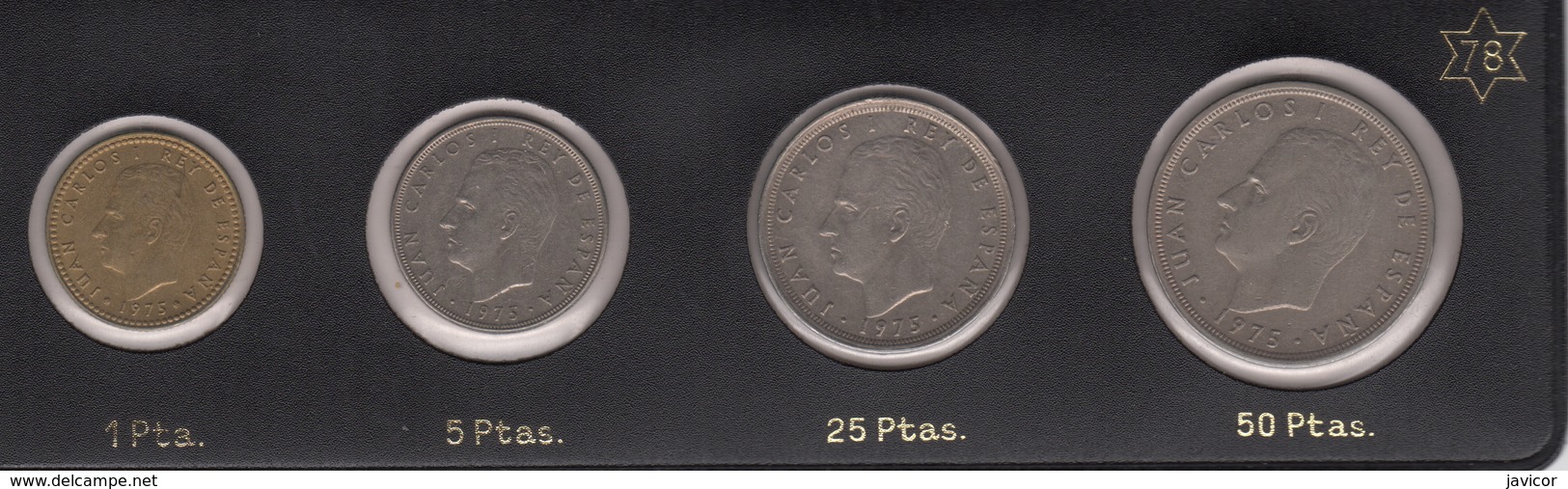 1975 Juan Carlos I 1978 1 Pta 5,2, 25,50 Pts SC - Verzamelingen