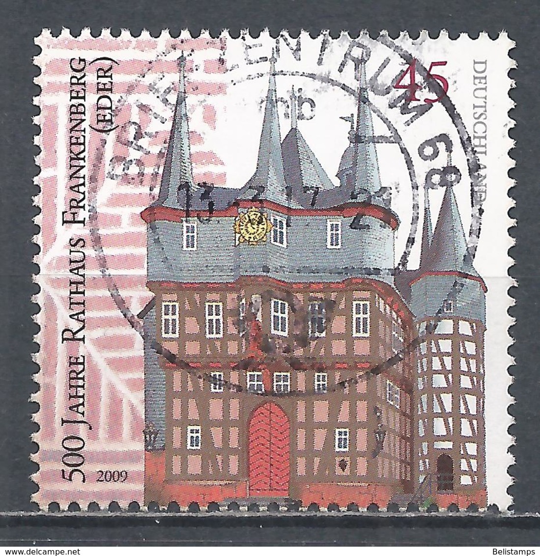 Germany 2009. Scott #2513 (U) Frankenberg City Hall, 500th Anniv. * - Oblitérés