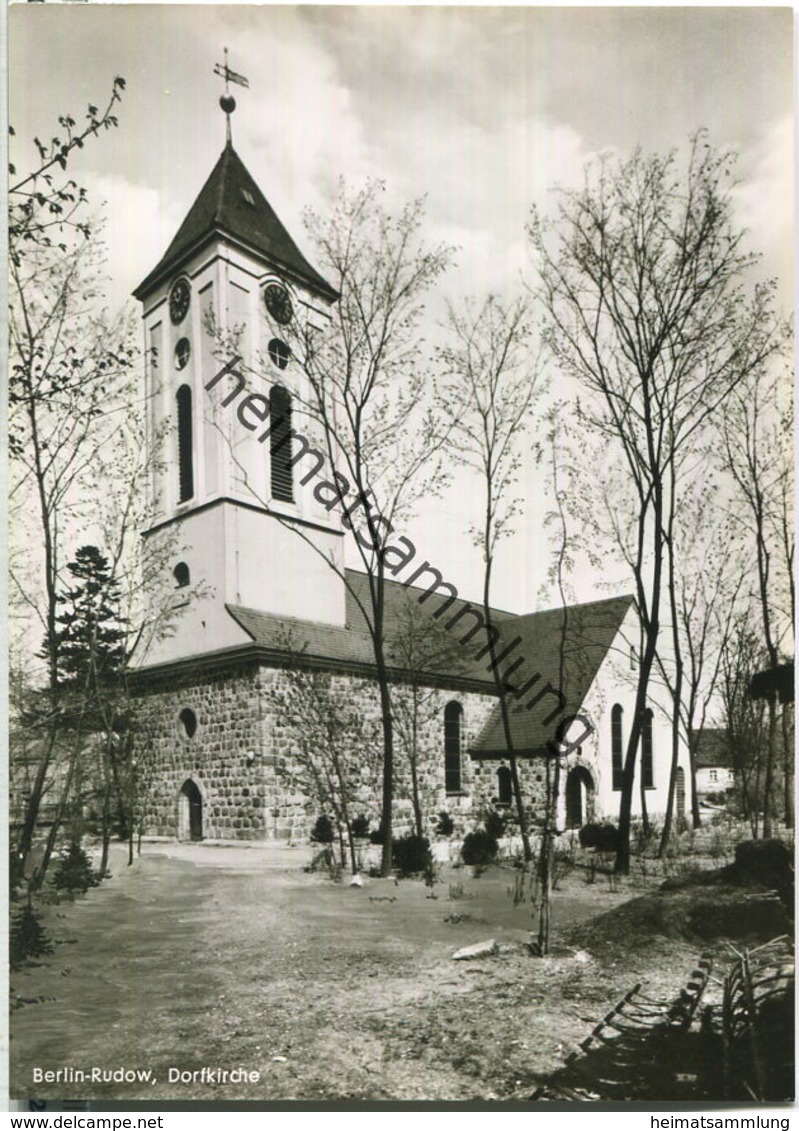 Berlin-Rudow - Dorfkirche - Foto-Ansichtskarte - Verlag Kunst Und Bild Berlin - Neukoelln