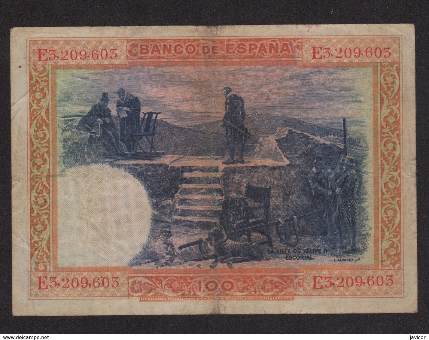 1925 Billete De 100 Pesetas Epoca Alfonso XIII - [ 4] 1975-…: Juan Carlos I.