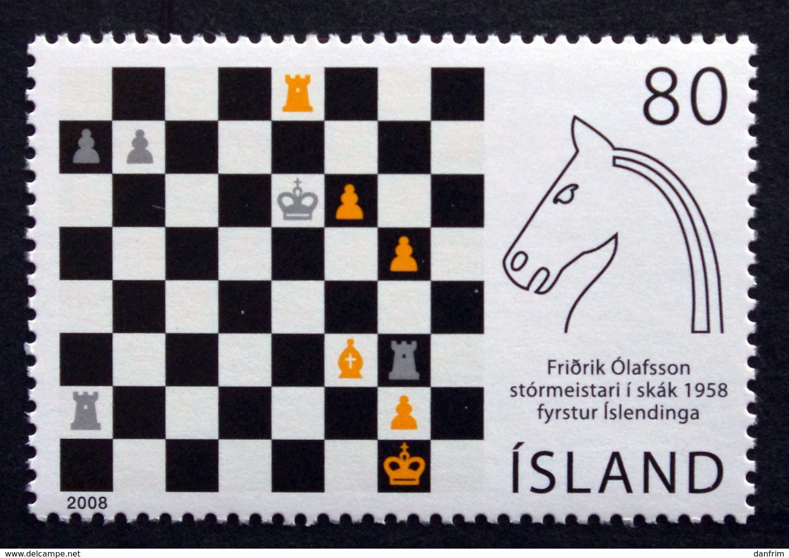 Iceland  2008   Chess Olafsson Schach   Minr.1210  MNH (**)  ( Lot F 778) - Ongebruikt