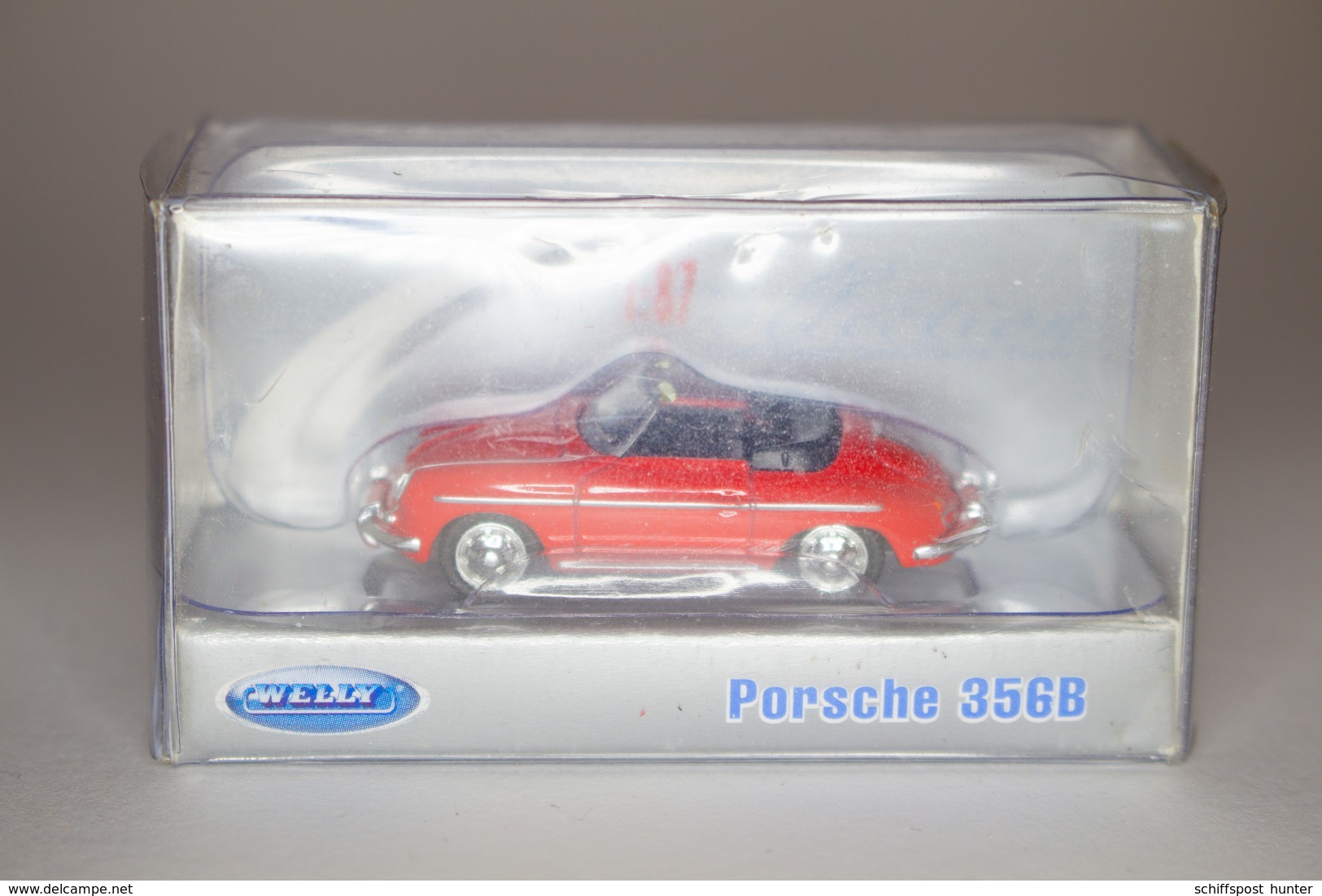 PORSCHE " 356 B Cabriolet" Rot,  Aus Meiner Vitrine, Sehr Gut Erhalten, Siehe Scan !! 14.6-09 - Welly