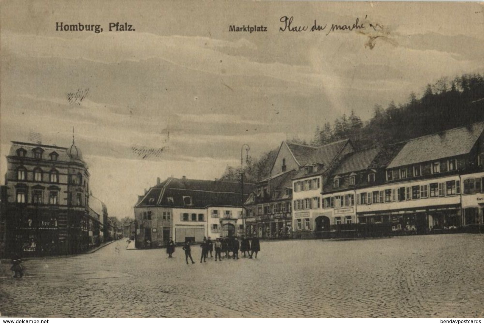 HOMBURG, Pfalz., Marktplatz (1919) AK - Saarpfalz-Kreis