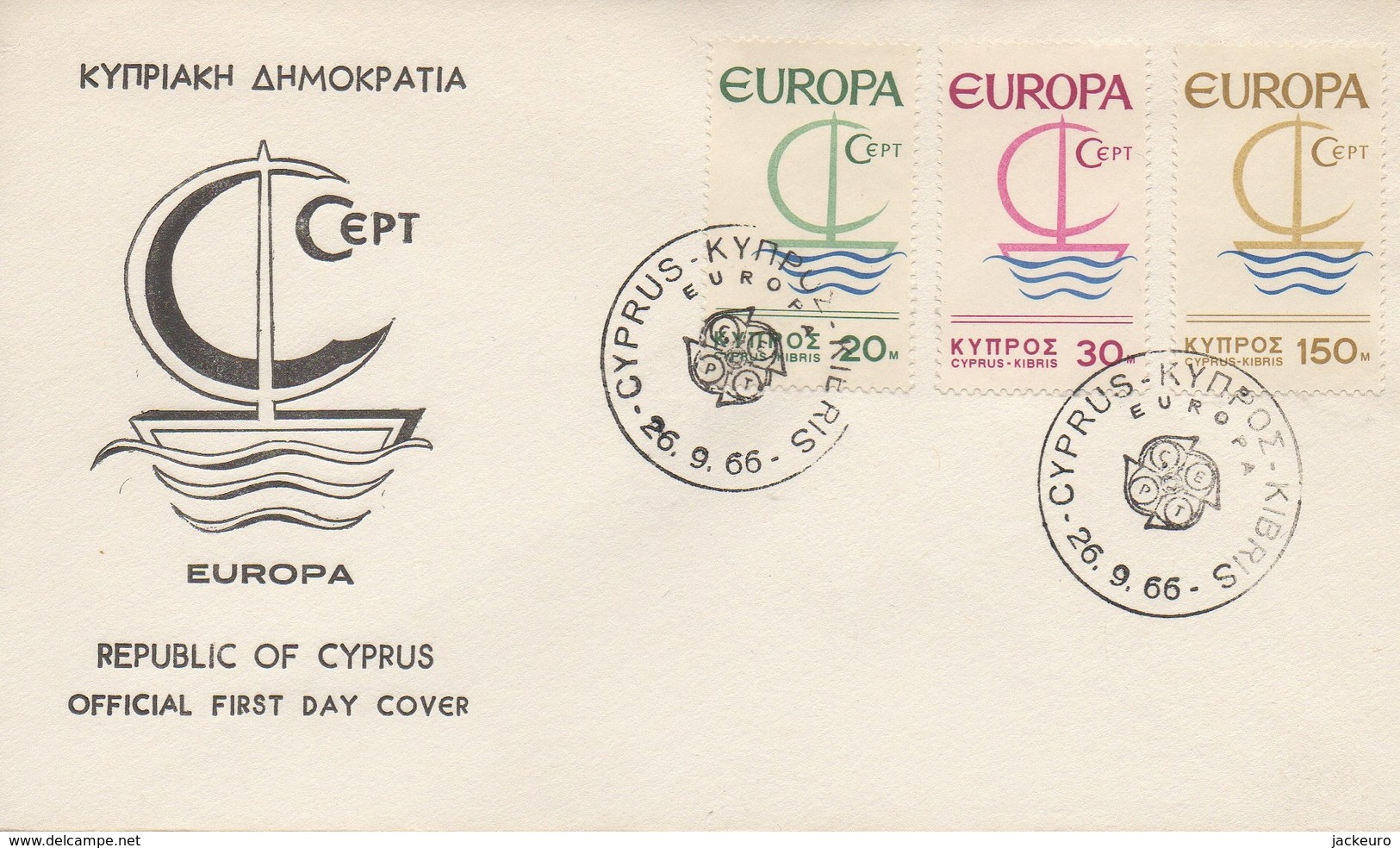 EU101  FDC EUROPA   Chypre    TTB - 1966