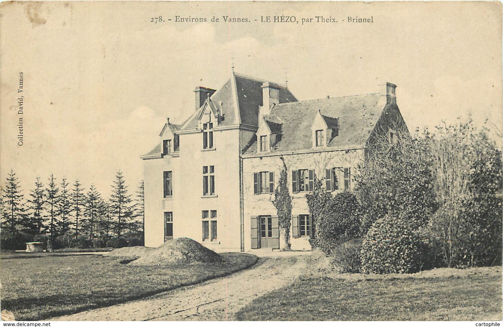 56 - LE HEZO Par Theix - Chateau Brionel En 1907 - Autres & Non Classés