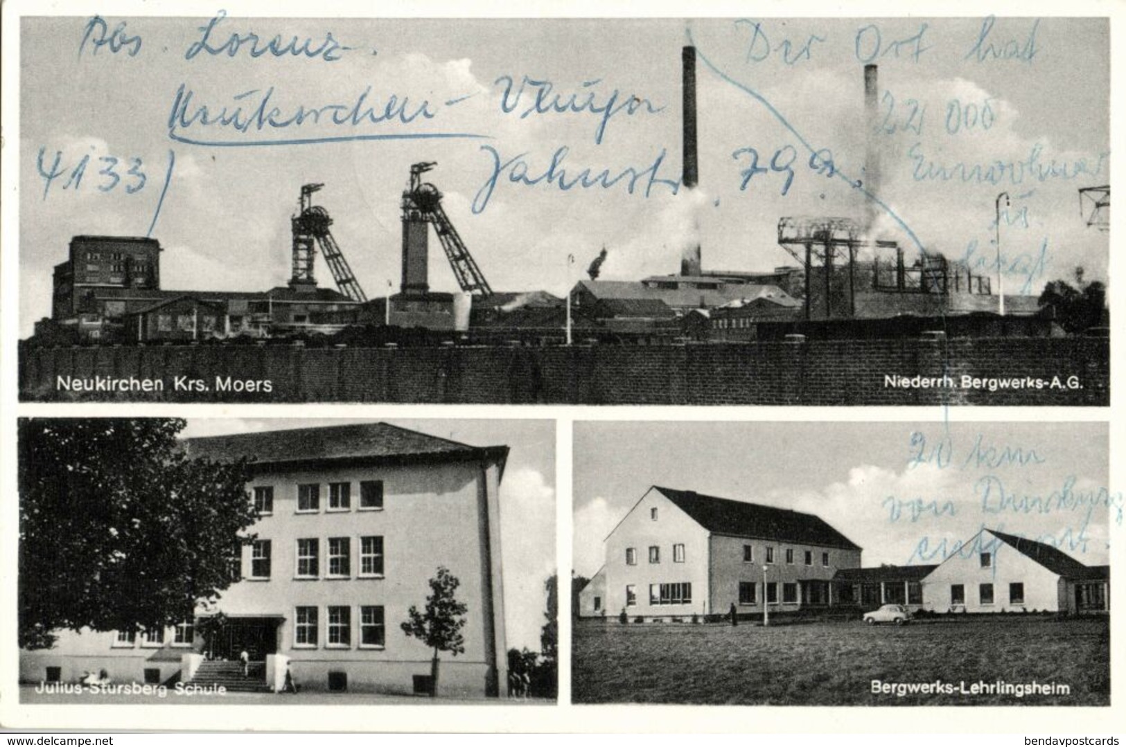 NEUKIRCHEN, Niederrh. Bergwerks AG, Lehrlingsheim, Julius-Stursberg Schule 1964 - Moers
