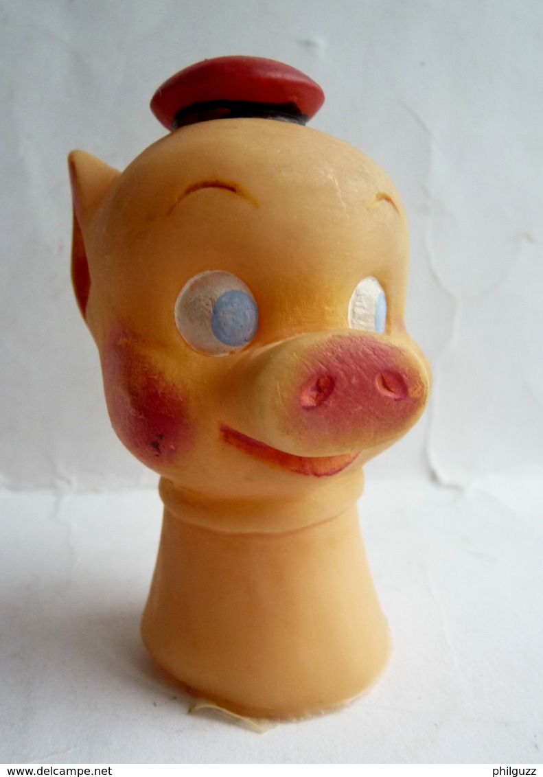 RARE TETE DE MARIONNETTE 3 PETITS COCHONS NAF NAF DISNEY  - OUGEN Pas CESAR - 70s - Autres & Non Classés