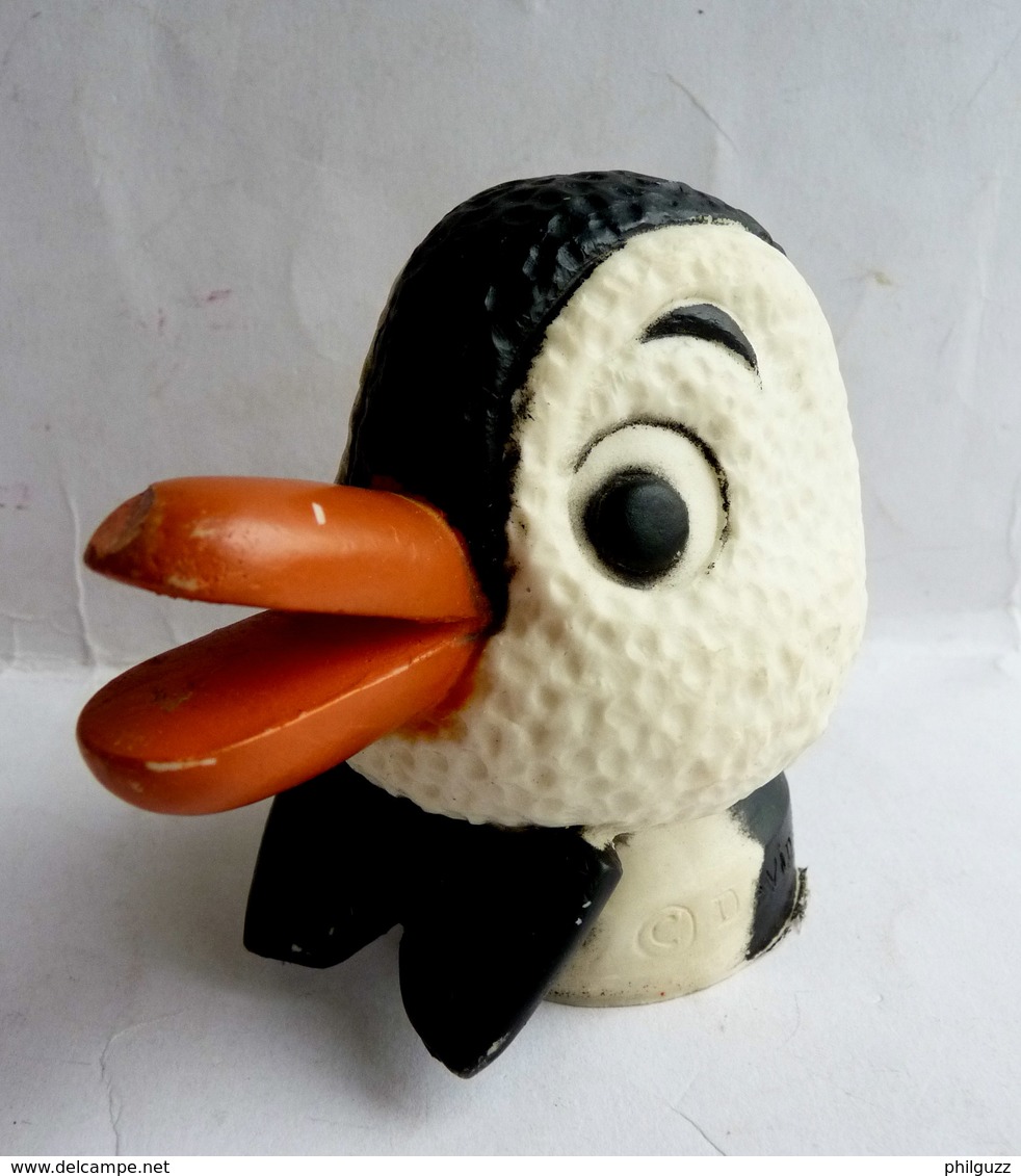 RARE TETE DE MARIONNETTE NESTOR LE PINGUIN  - CESAR Pas OUGEN - 80s - Autres & Non Classés