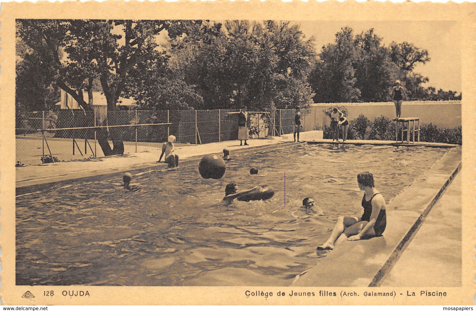 Oujda - Collège De Jeunes Filles - La Piscine - Autres & Non Classés