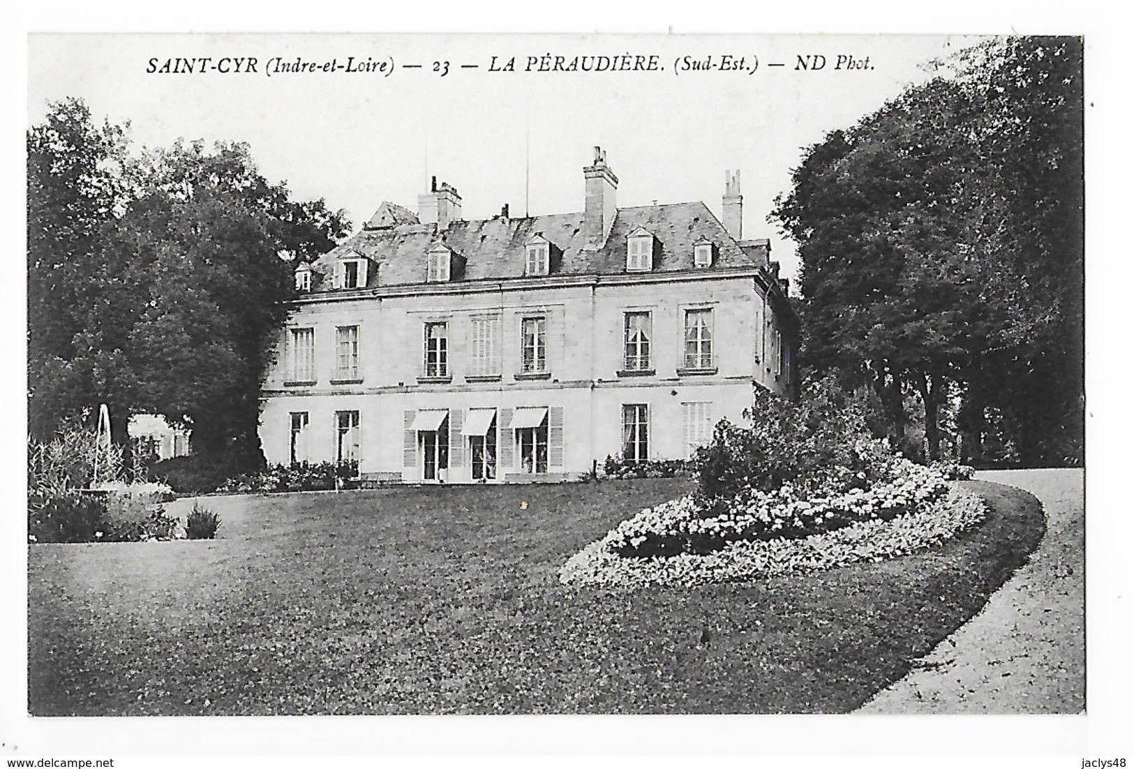 SAINT-CYR  (cpa 37)  LA PERAUDIERE  (sud-est)  ## Très RARE ##   - L  1 - Saint-Cyr-sur-Loire