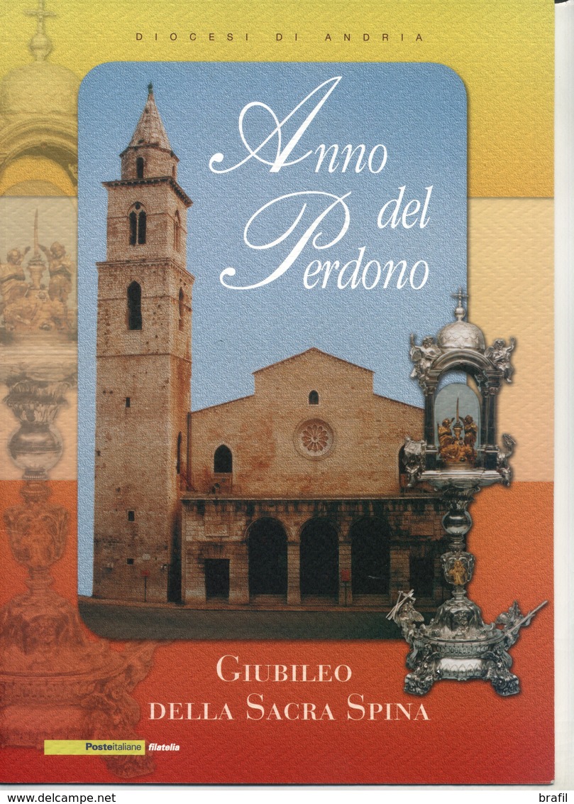 2005 Italia, Folder Anno Del Perdono Giubileo Della Sacra Spina, Al Prezzo Di Copertina - Folder