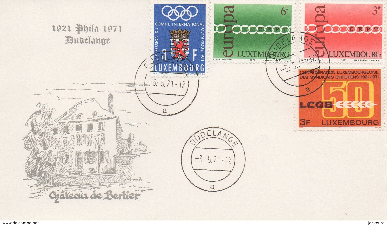 EU124    FDC 1971 EUROPA  Luxembourg   TTB - 1971