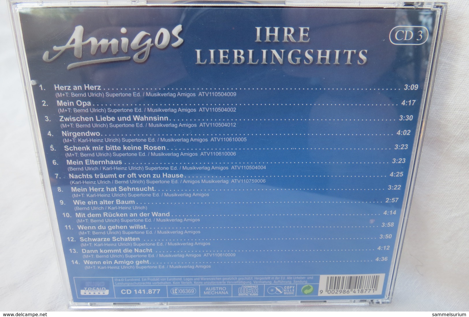 3 CDs Box "Amigos" Ihre Lieblingshits