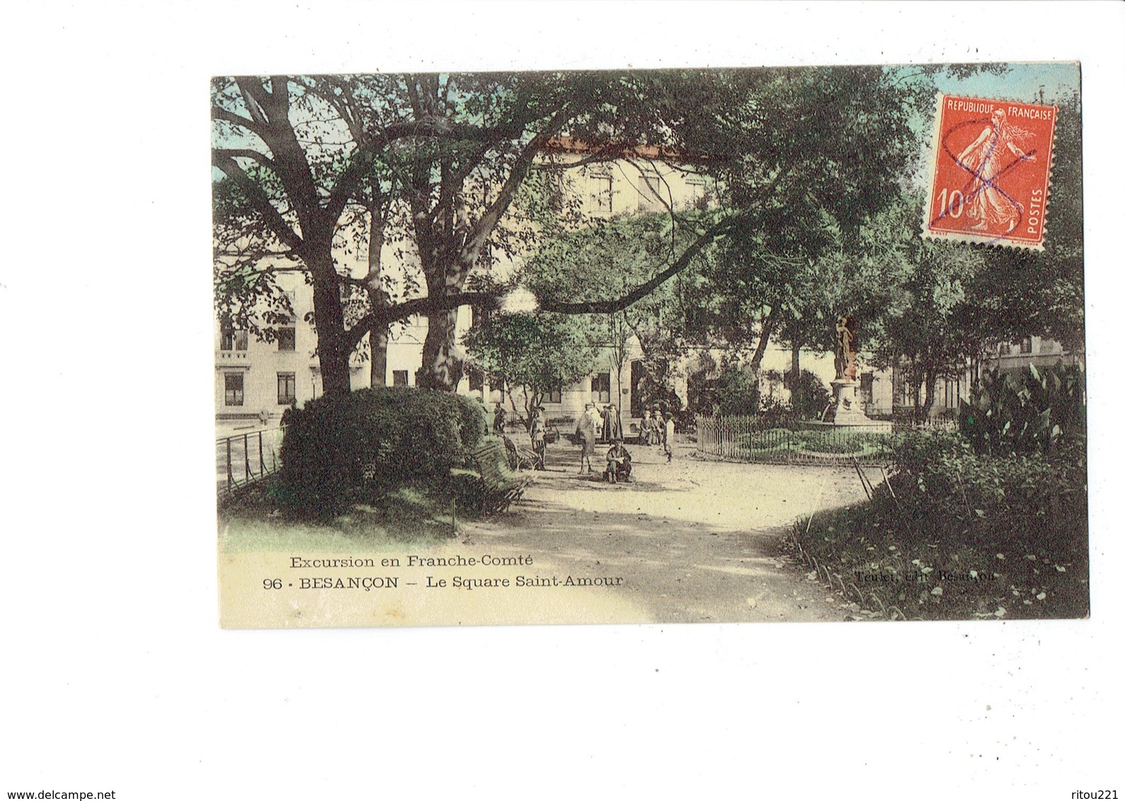 Cpa - 25 - BESANCON (Doubs) - Square Saint Amour - N°96 - Besancon