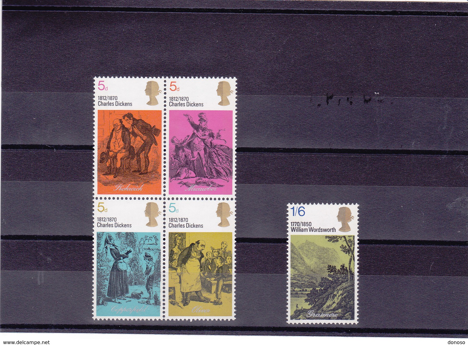 GB 1970 DICKENS Yvert 591-595 NEUF** MNH - Neufs