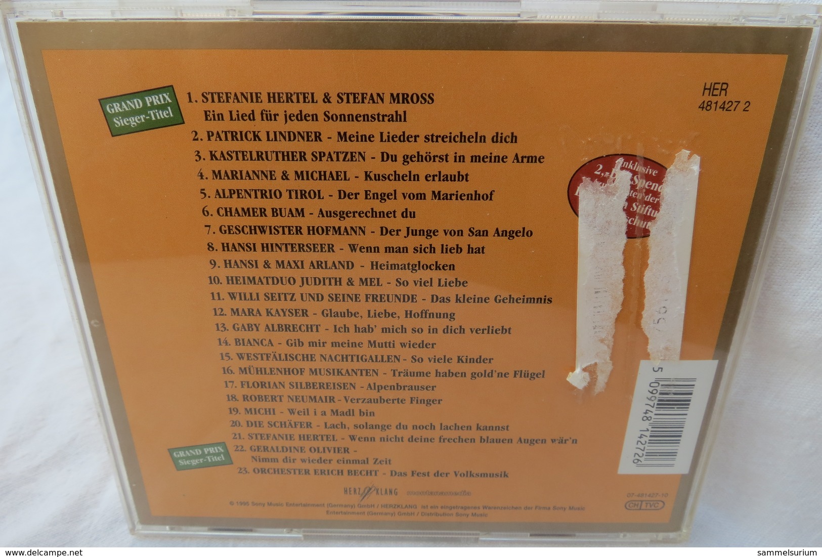 CD "Die Super-Hitparade Der Volksmusik" Vorgestellt Von Carolin Reiber - Sonstige - Deutsche Musik