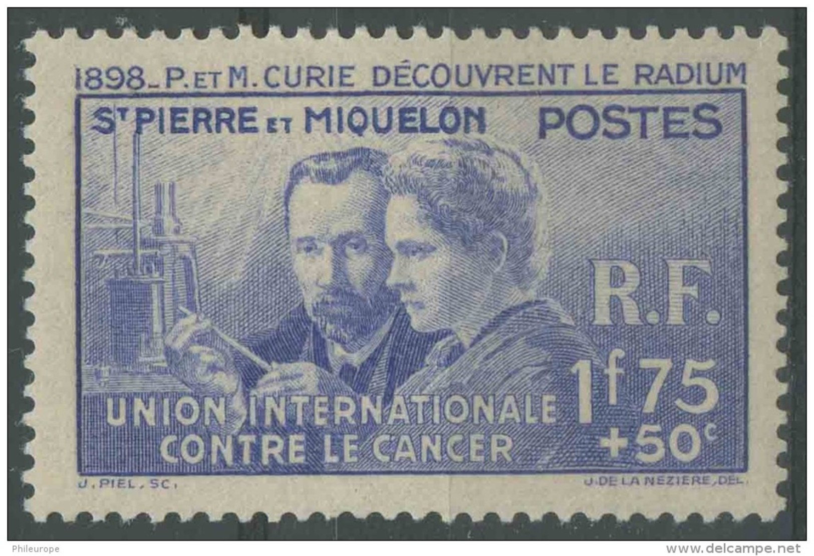 Saint Pierre Et Miquelon (1938) N 166 * (charniere) - Neufs