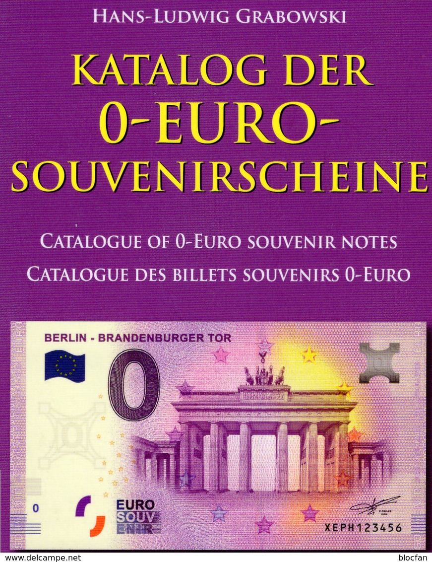 Erstauflage Katalog 0-EURO-Souvenirscheine 2018 Neu 20€ Für Papiergeld Souvenir-Note Battenberg Deutsch/english/frz - Französisch