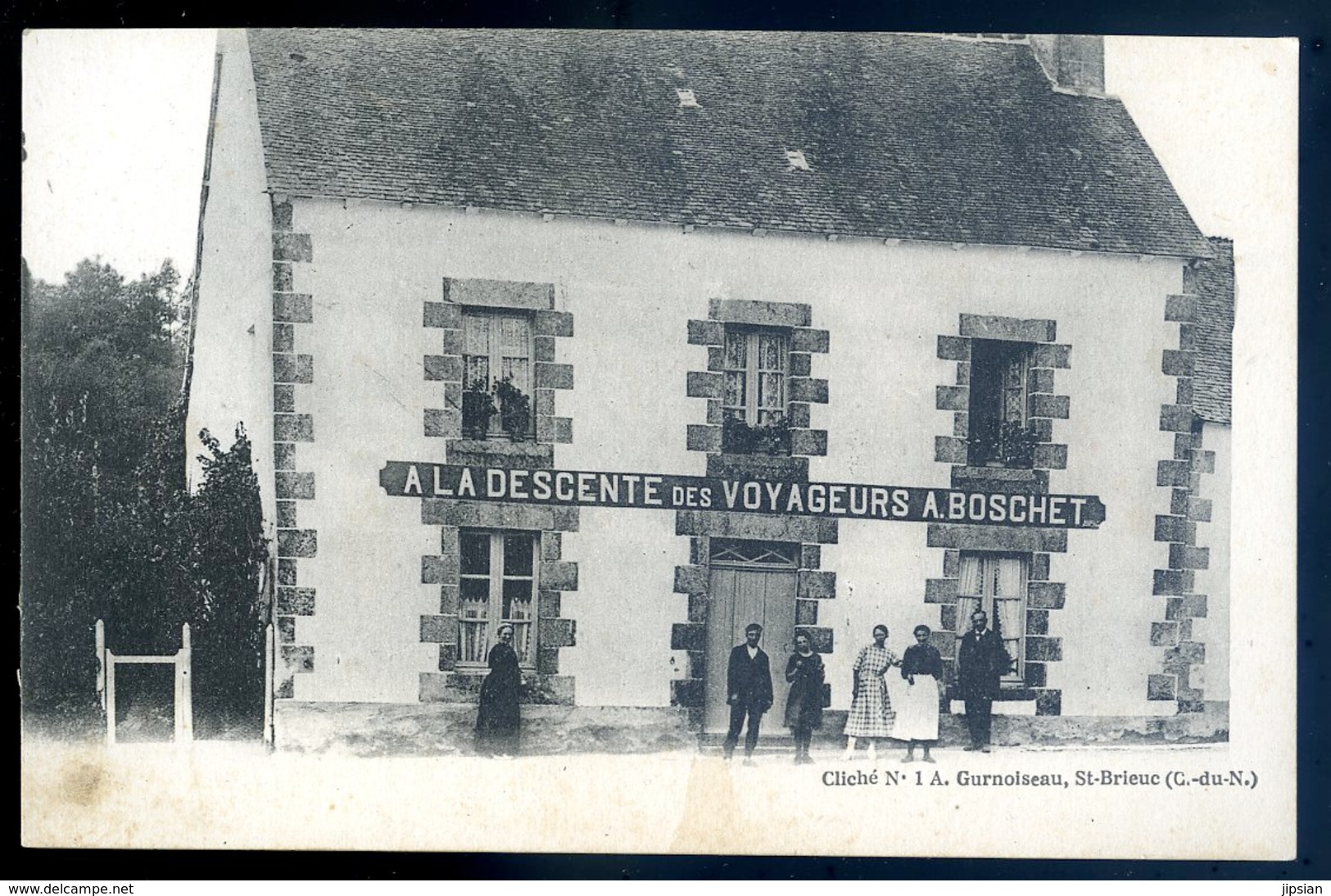 Cpa Du 22 L' Hermitage Lorge Hôtel Restaurant A La Descente Des Voyageurs  ---  Plaintel    Sept18-46 - Loudéac