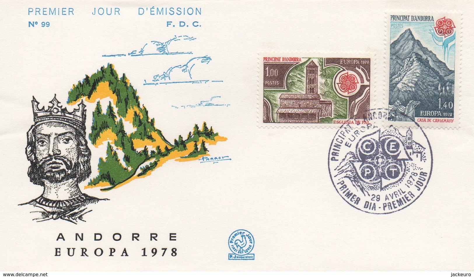 EU154  FDC 1978 EUROPA Andorre   TTB - 1978