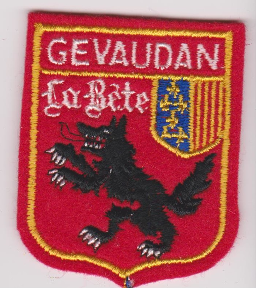 ECUSSON BLASON TISSU LA BETE DU GEVAUDAN - Ecussons Tissu