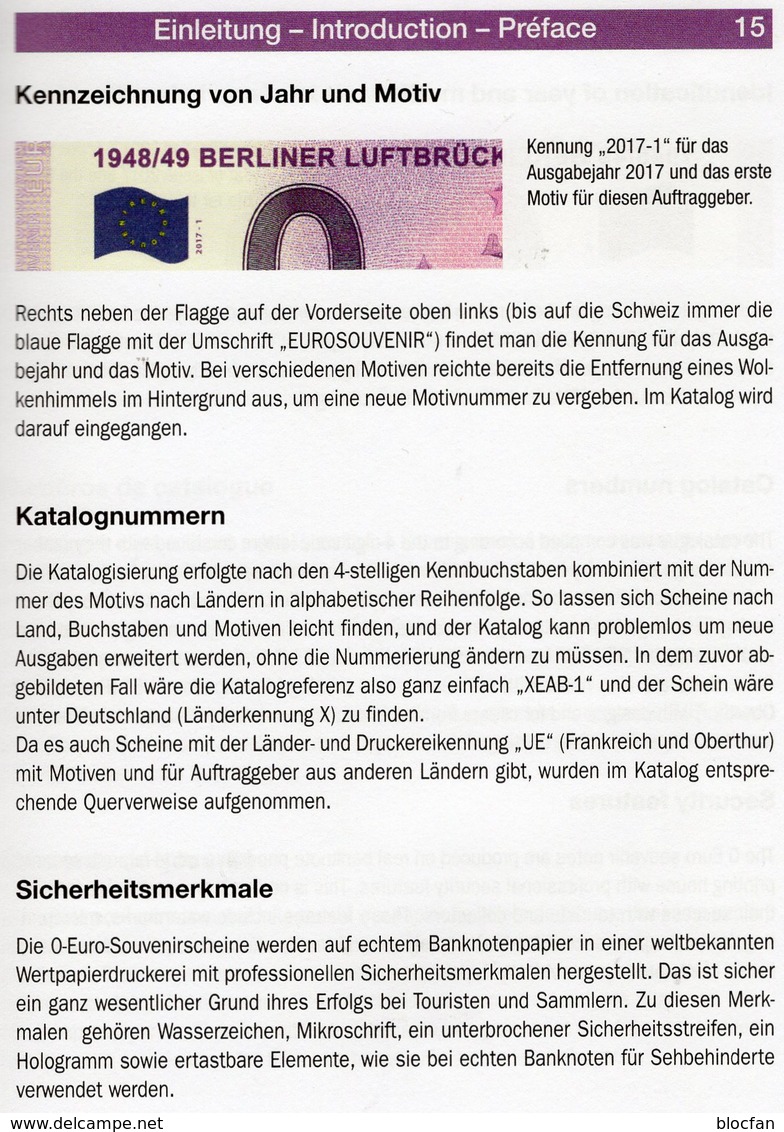 Grabowski-Katalog 0-EURO-Souvenir-Scheine 2018 new 20€ Papiergeld 1.Auflage money Souvenirnoten deutsch/english/frz