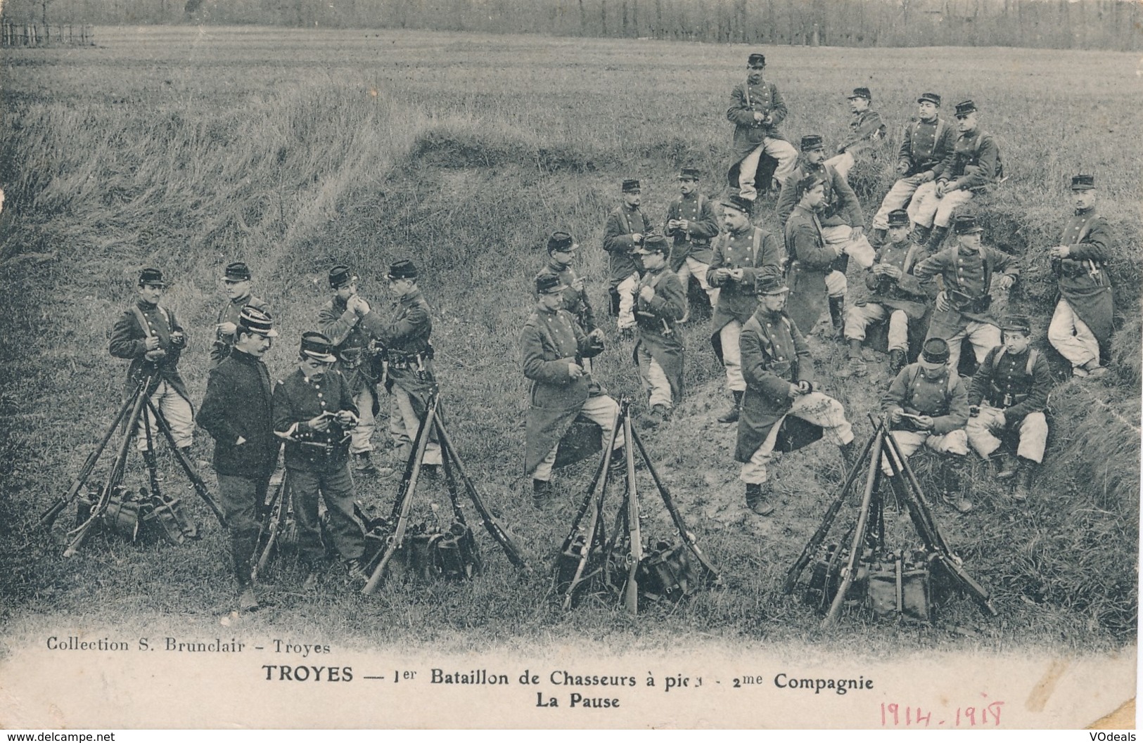 CPA - France - (10) Aube - Troyes - 1er Bataillon De Chasseurs à Pieds - La Pause - Troyes