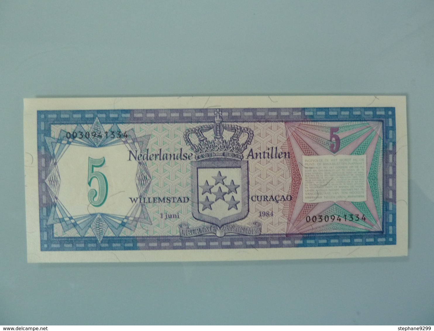 CURACAO-5 GULDEN 1984.UNC.NEUF - Antilles Néerlandaises (...-1986)