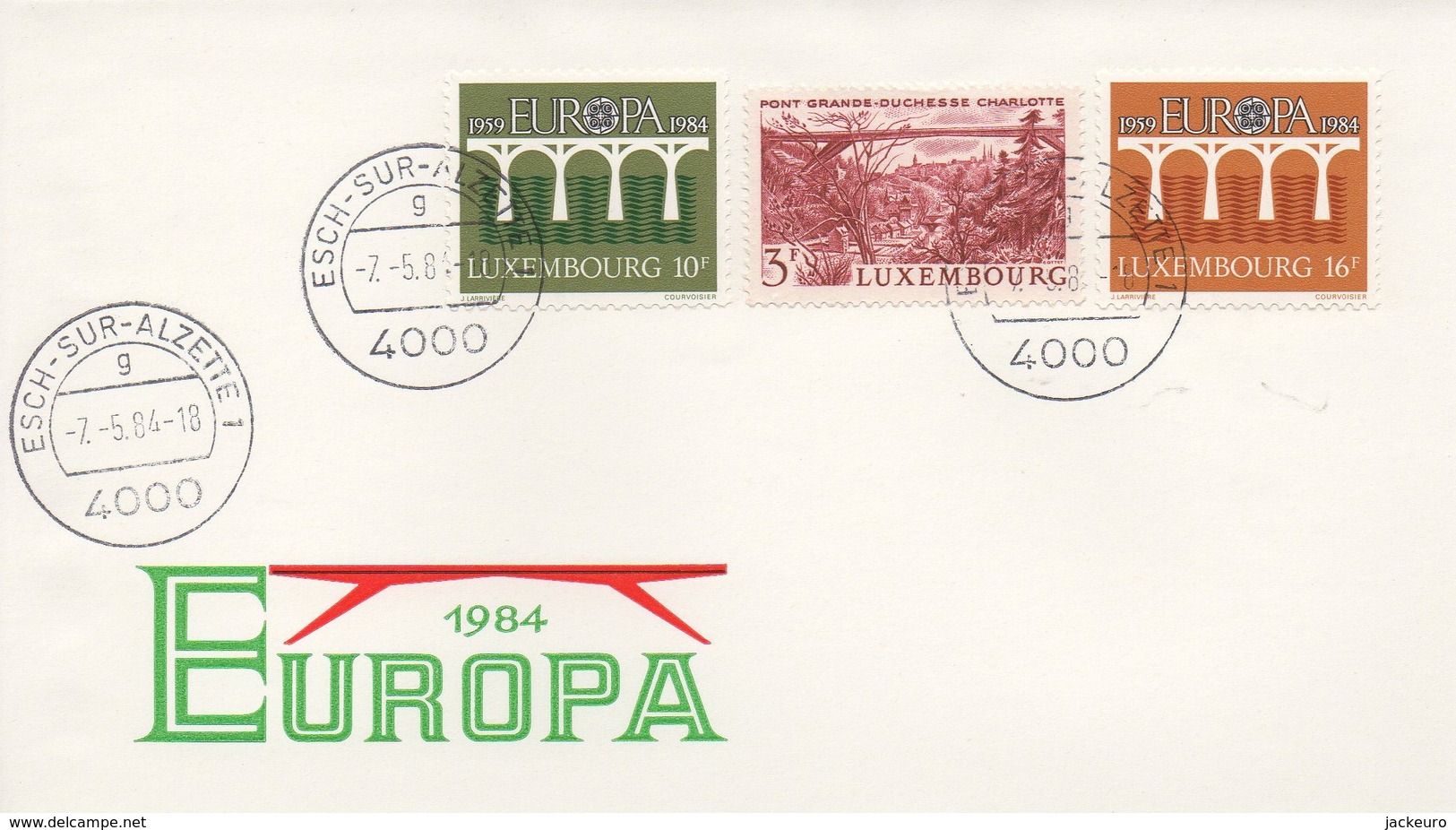 EU192  FDC 1984 EUROPA  Luxembourg  TTB - 1984