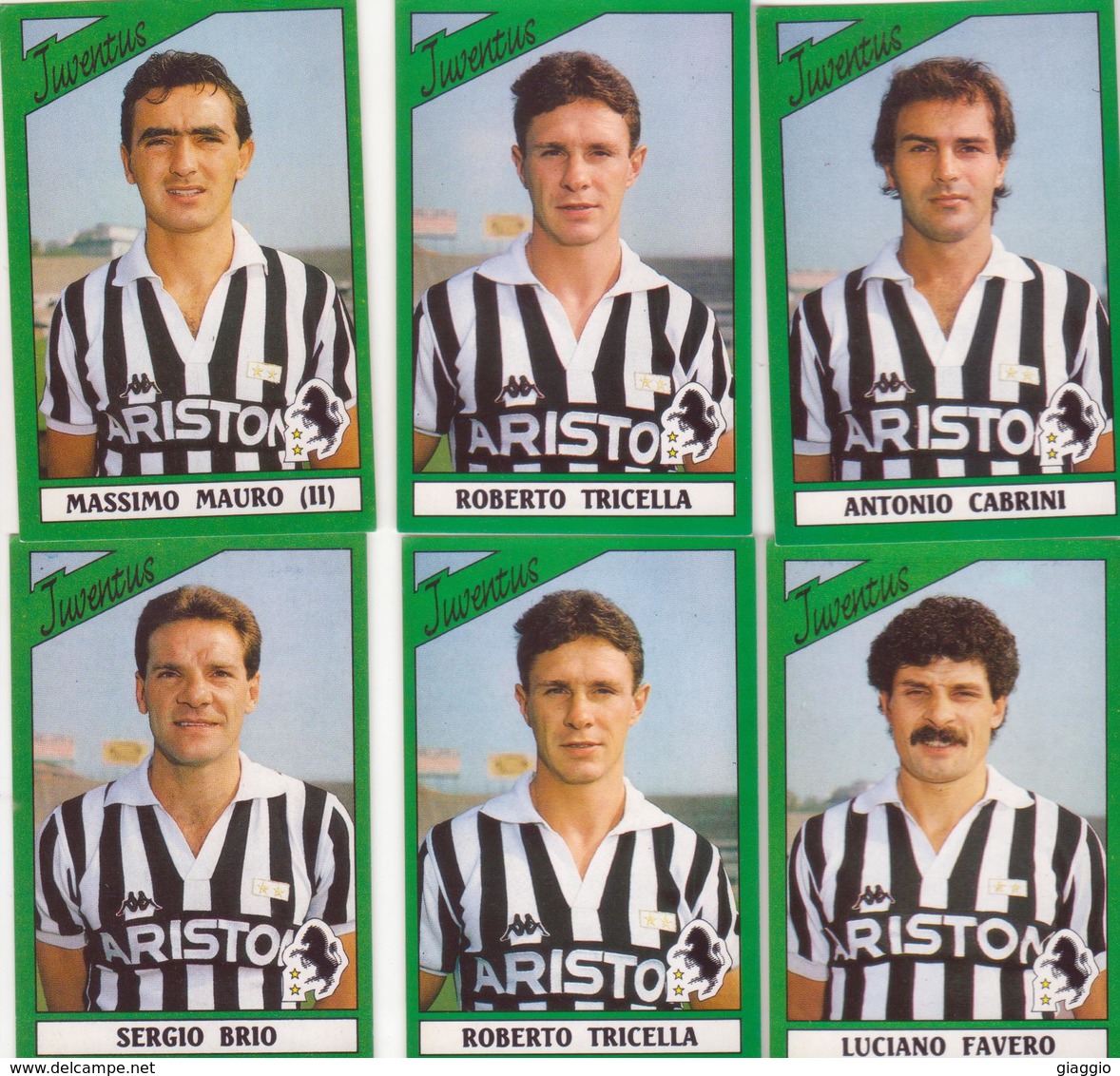 °°° Figurine Calciatori Juventus 1987/88 N. 136-137-138x2-139-143 °°° - Altri & Non Classificati