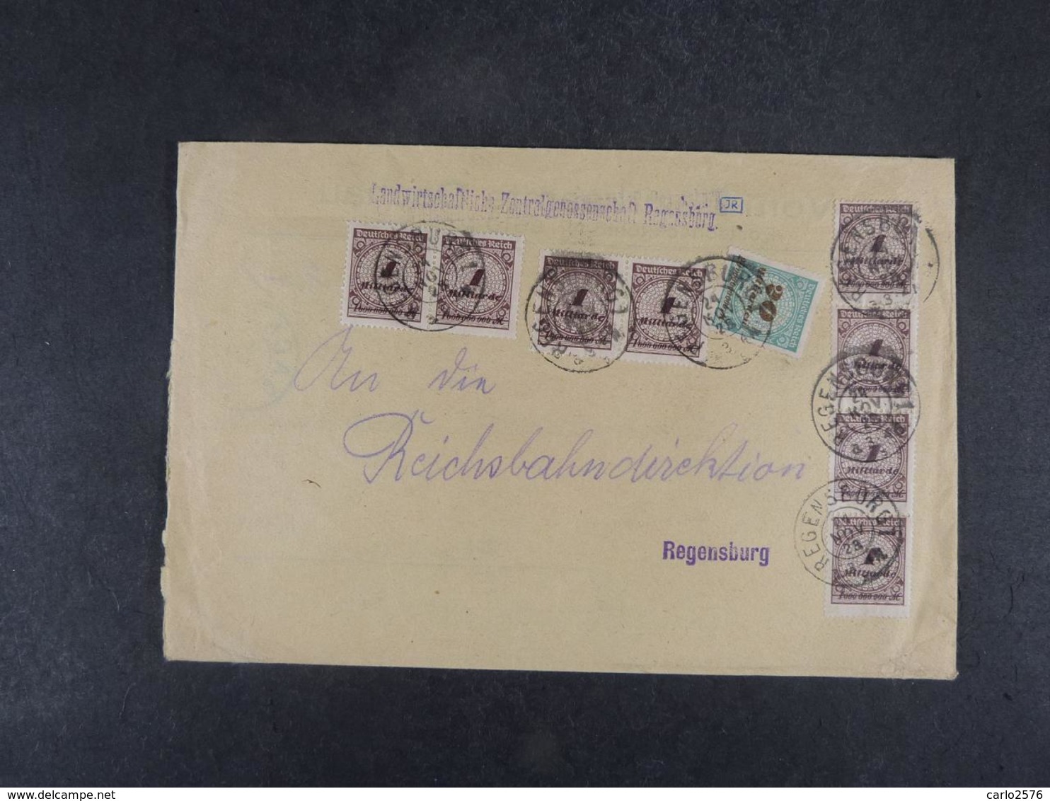 GERMANY 1923- Infaction Cover, Good Franking ( Ref.423) - Lettres & Documents