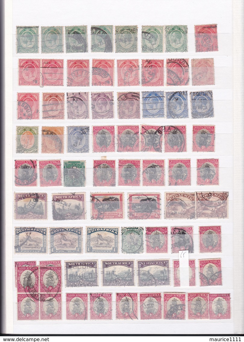 32 pages de timbres anciens des colonies Anglaises - old stamps of the English Colonies.