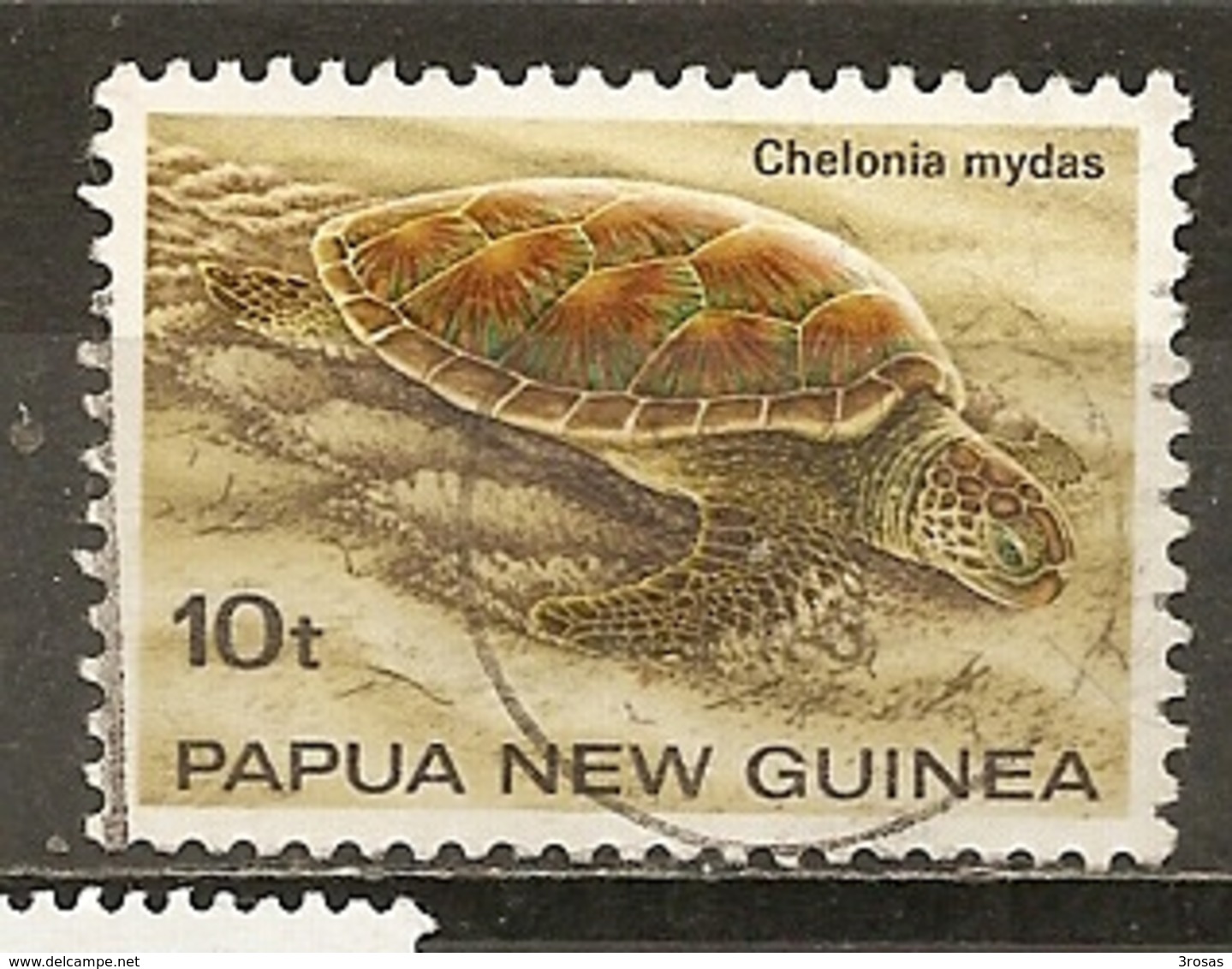 Papouaise-Nouvelle-Guinee        Papua New Guinea 1984 Tortue Turtle Obl - Papouasie-Nouvelle-Guinée